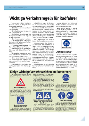 Stadtzeitung-Radverkehrsbelehrung
