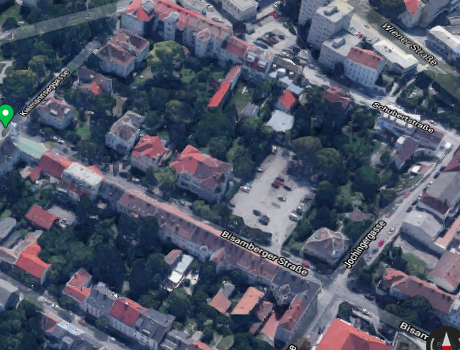 Bisamberger- und Schubertstraße - Screenshot google maps