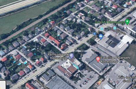 Siedlung an der Rollerstraße Screenshot Google Maps